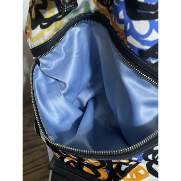 Y2K COACH MULTICOLOR FLORAL POPPY GRAFFITI PRINT TOTE SHOULDER BAG PURSE - Picture 15 of 16